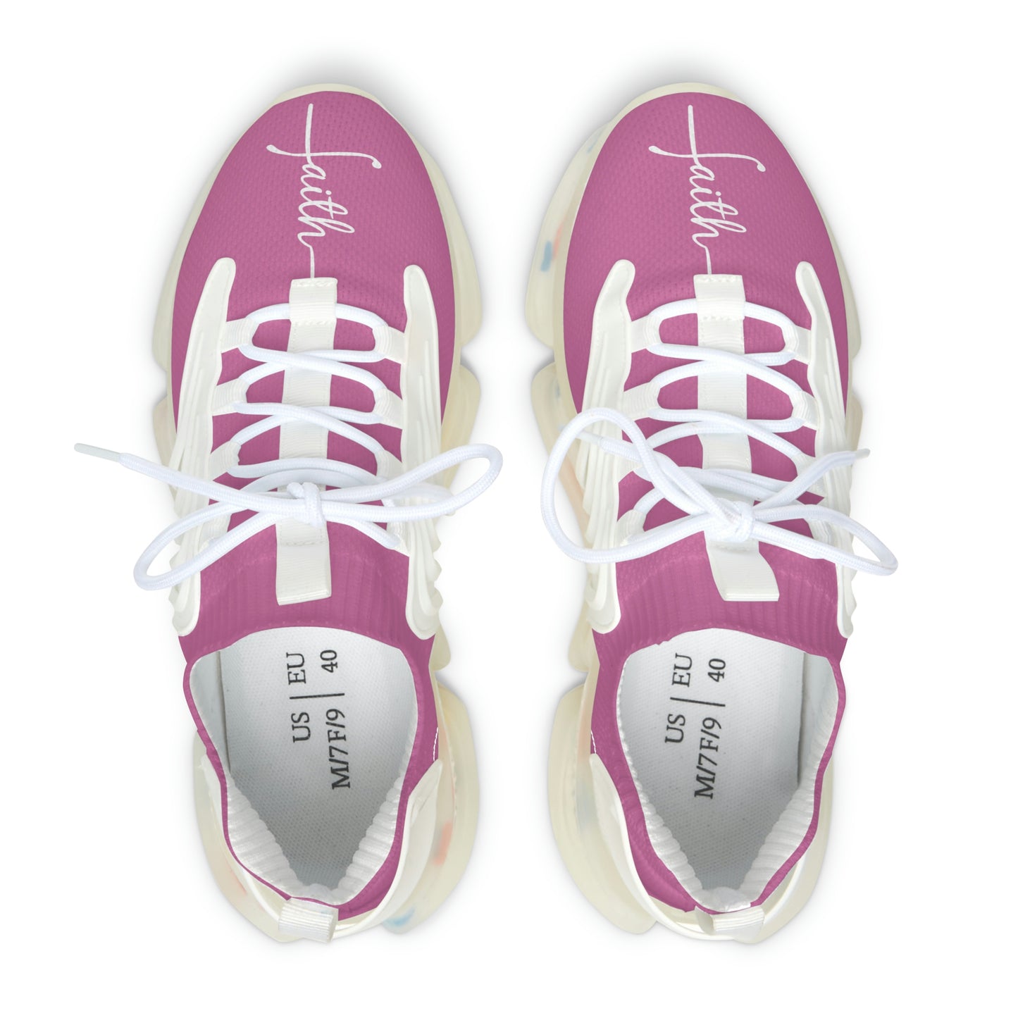 Faith Runner Sneakers (Light Pink & White)