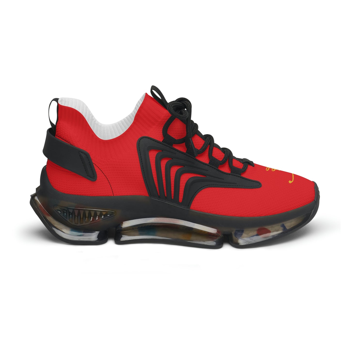 Faith Runner Sneakers (Red Black & Gold)