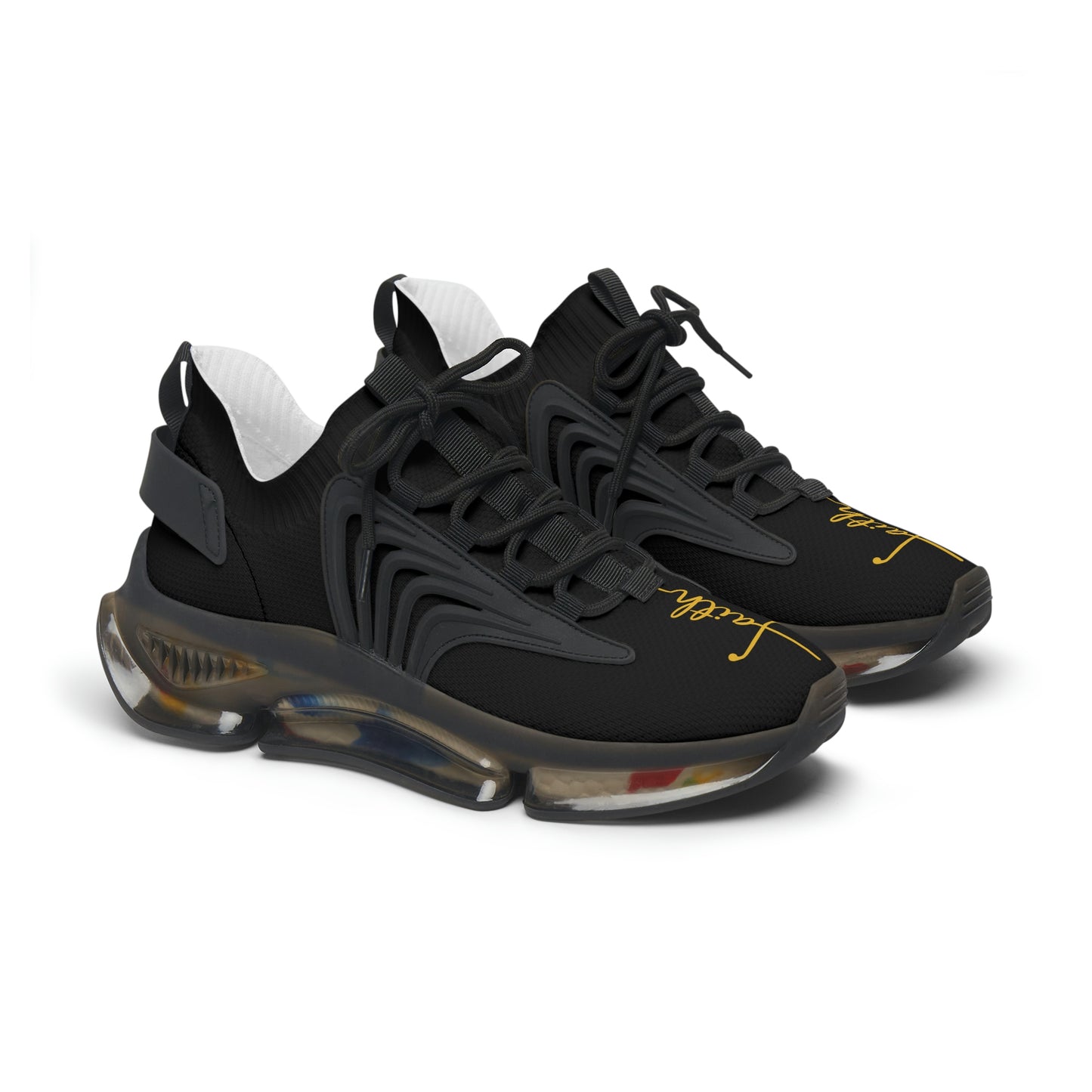 Faith Runner Sneakers (Black & Gold)