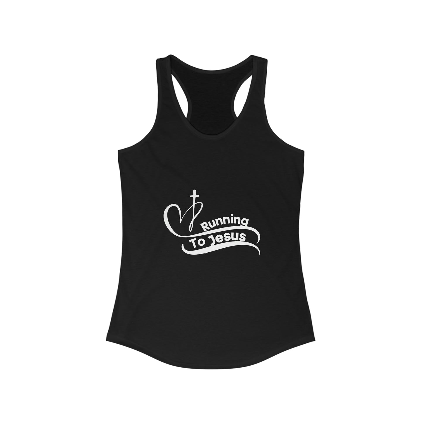 Running To Jesus Racerback Athletic Tank