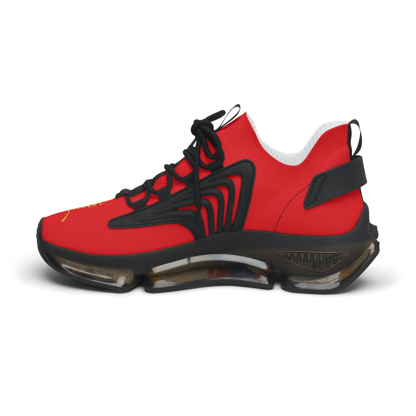 Faith Runner Sneakers (Red Black & Gold)