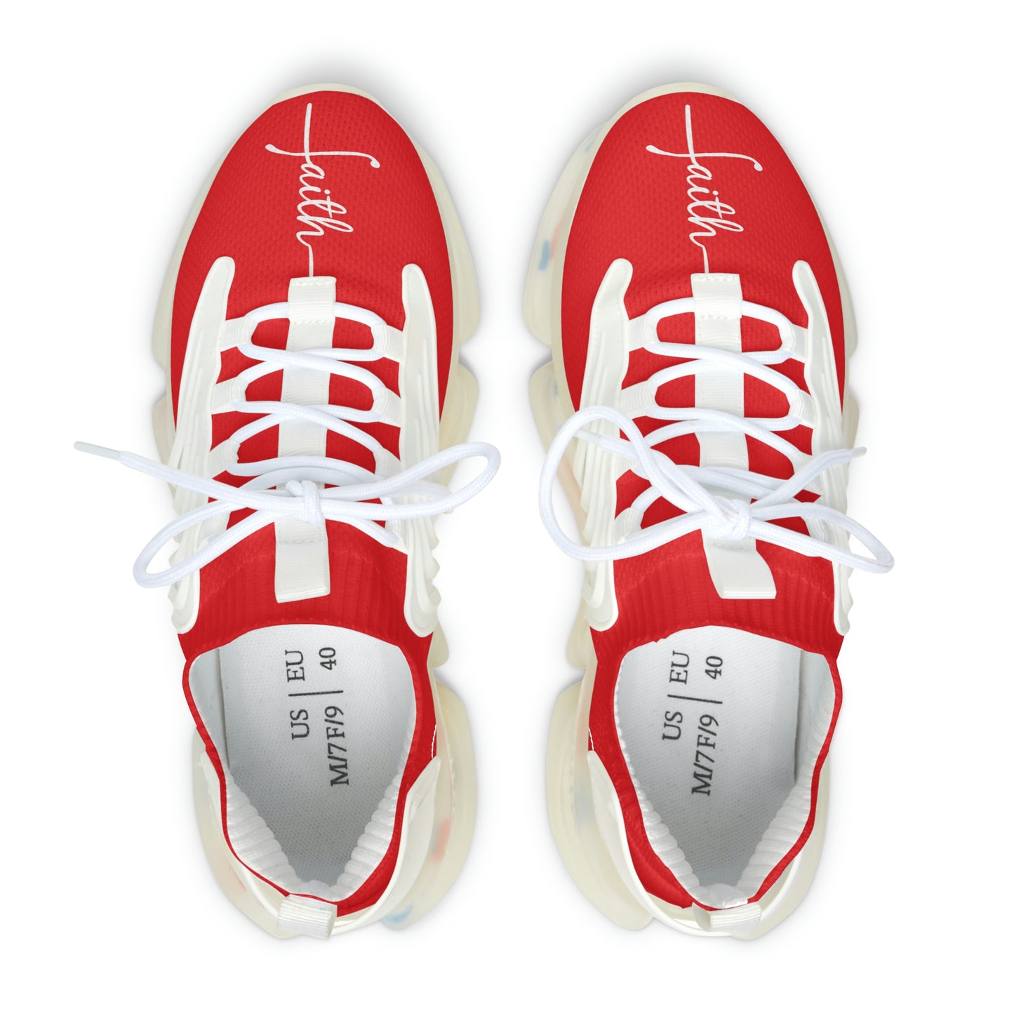 Faith Runner Sneakers (Red & White)