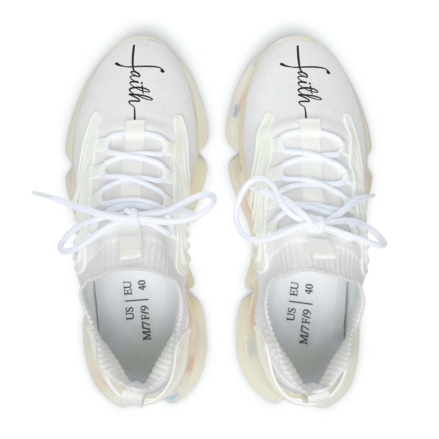 Faith Runner Sneakers (White & Black)