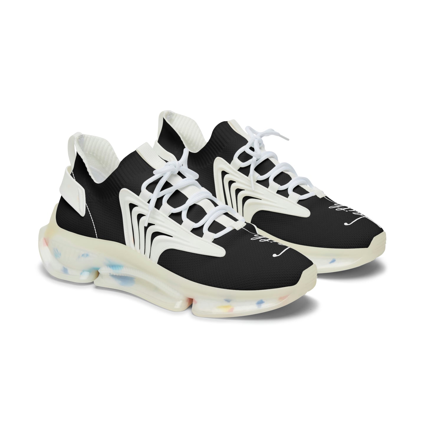 Faith Runner Sneakers (Black & White)