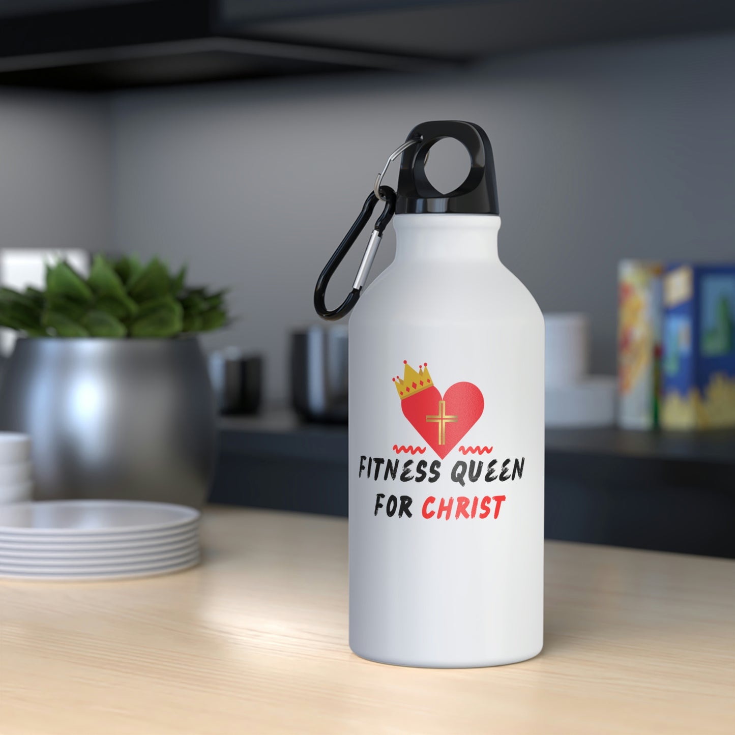 Fitness Queen For Christ Sport Bottle