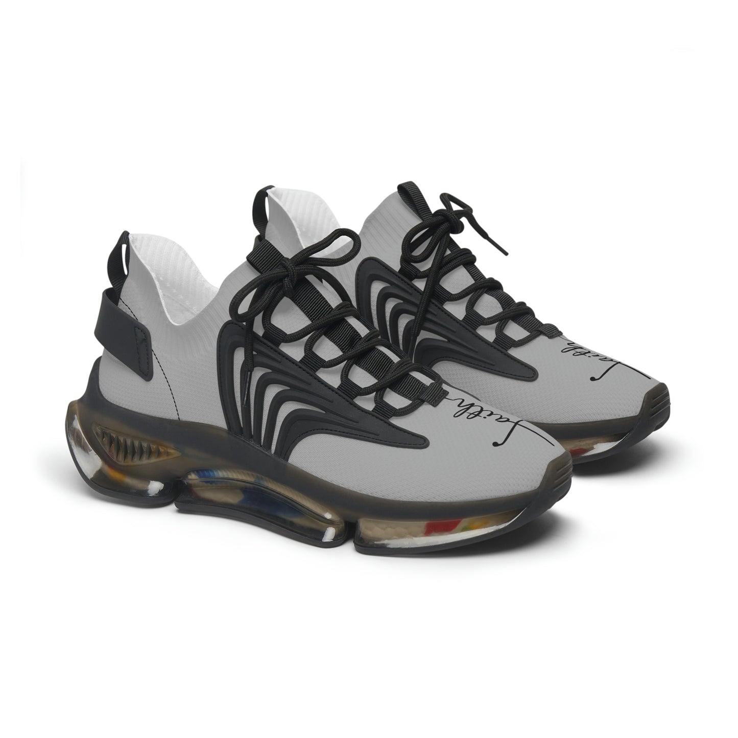 Faith Runner Sneakers (Grey & Black)