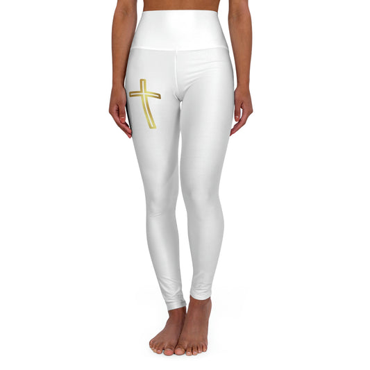 Gold Cross Athletic Leggings