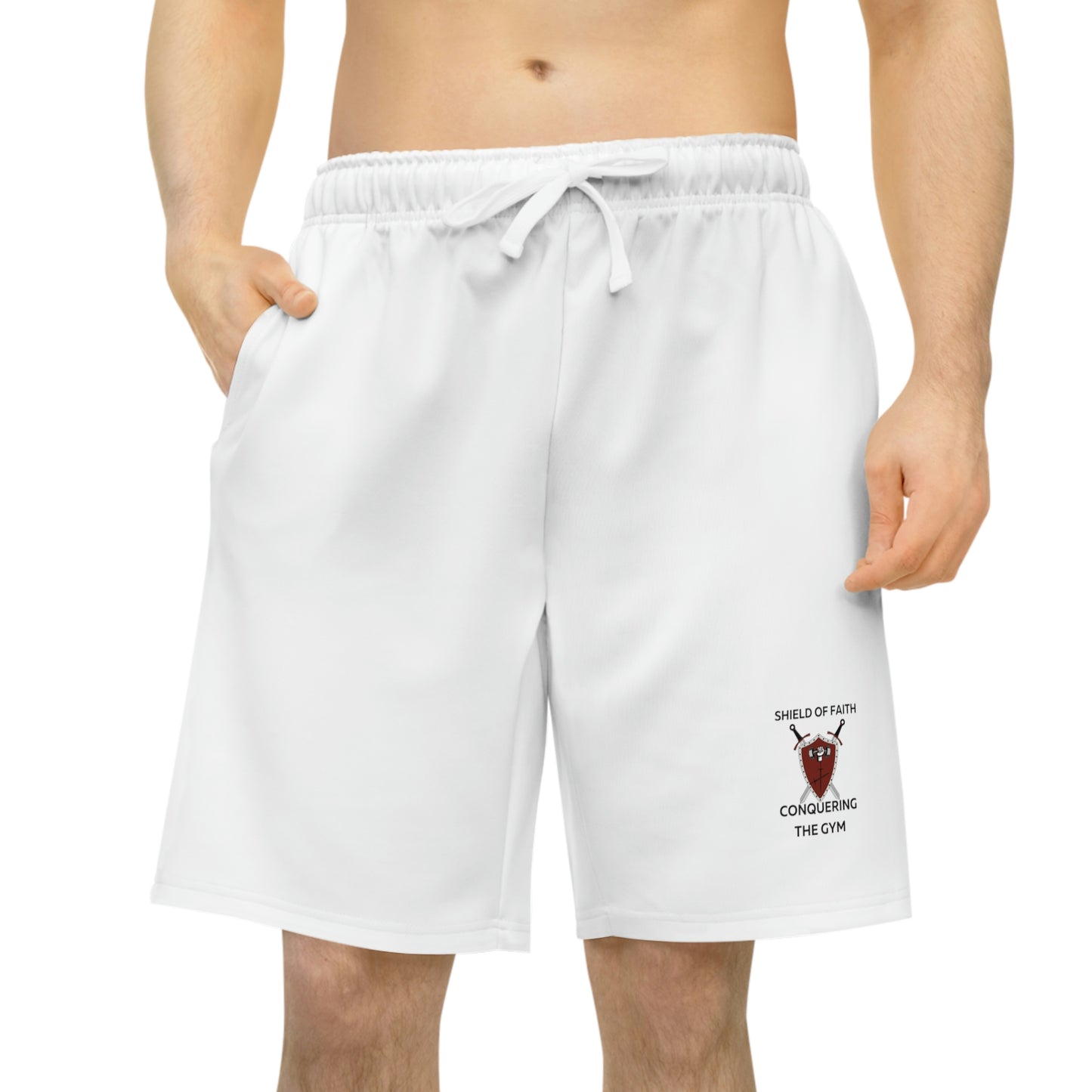 Men's Shield of Faith Athletic Long Shorts