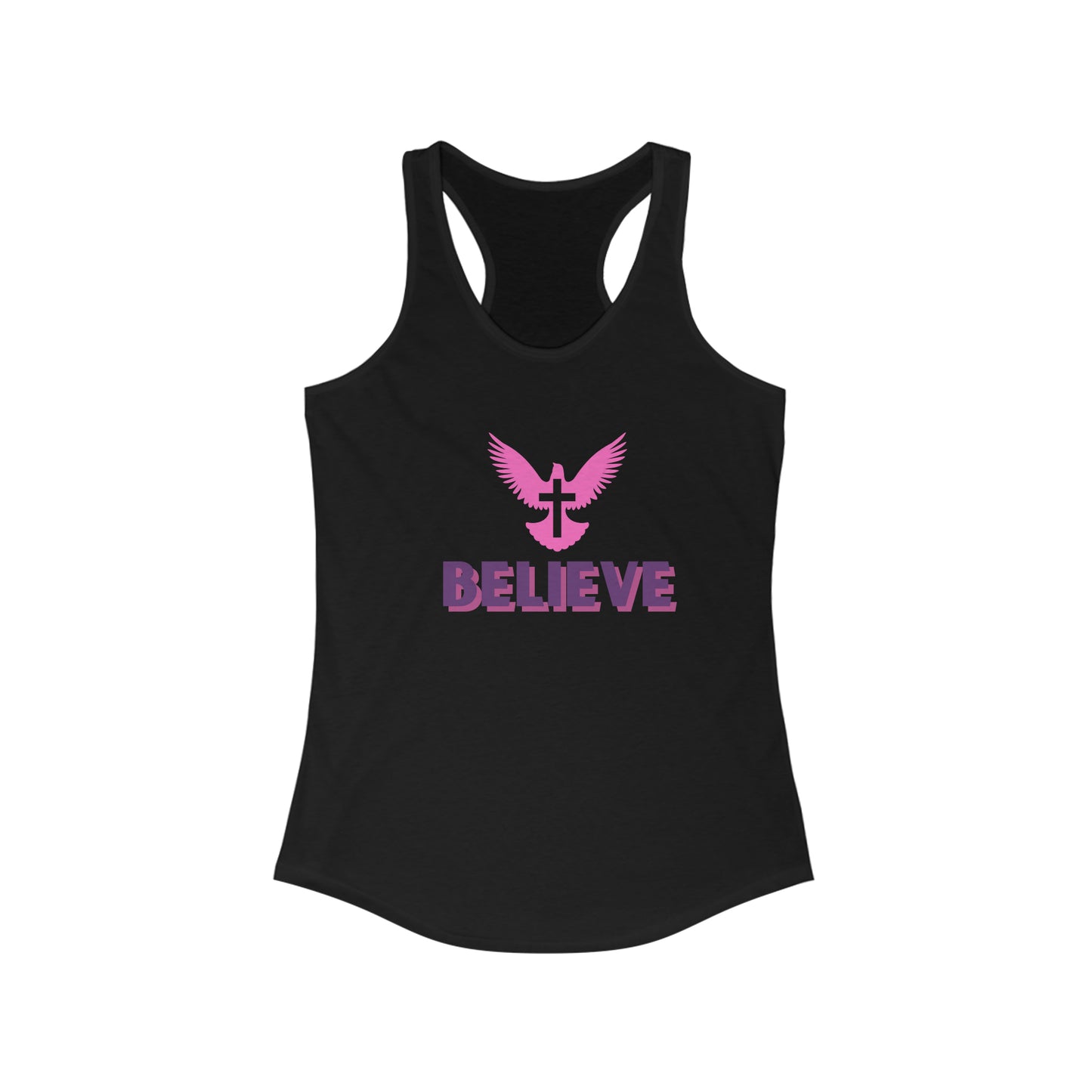 BELIEVE Racerback Tank