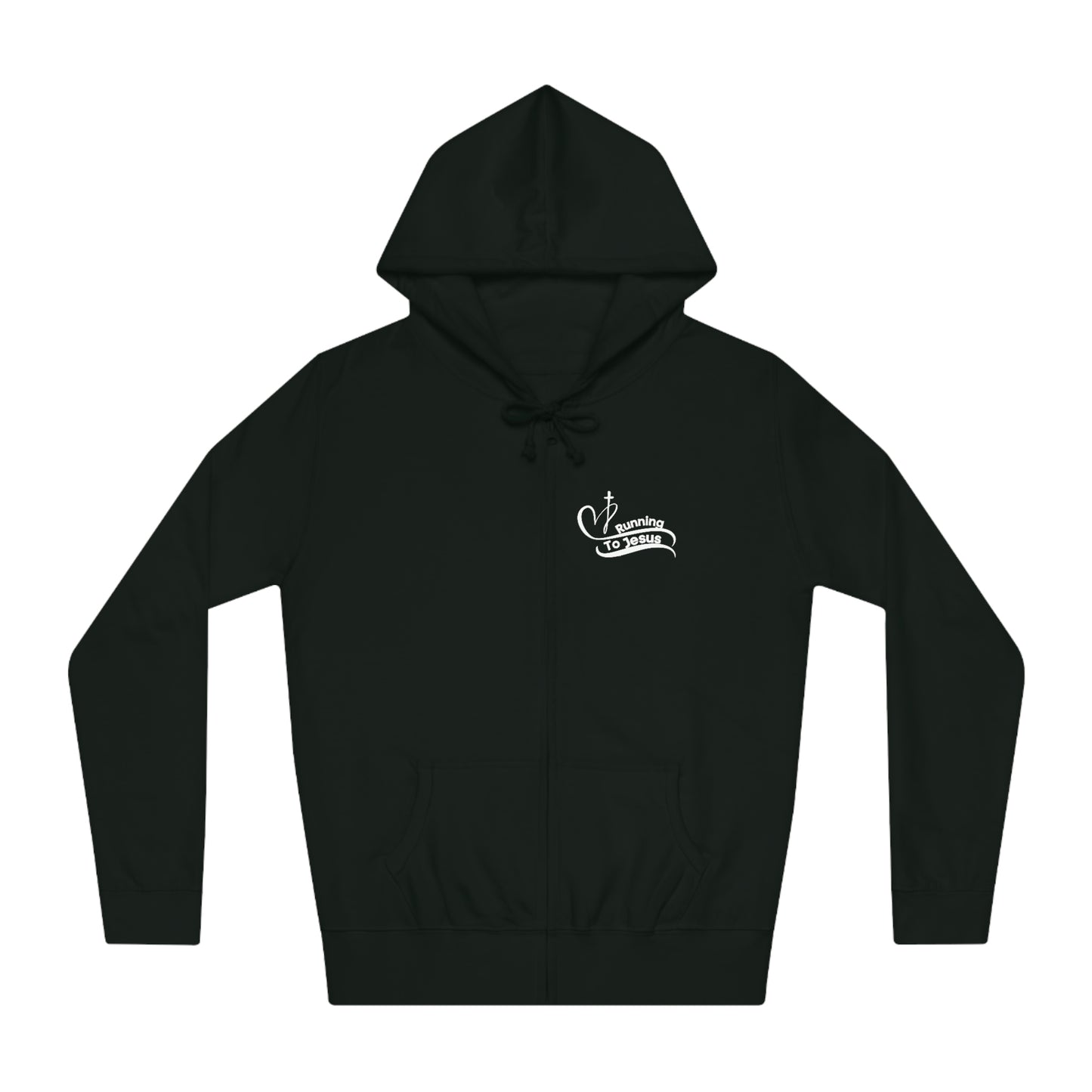 Running To Jesus Athletic Zip Hooded Jacket