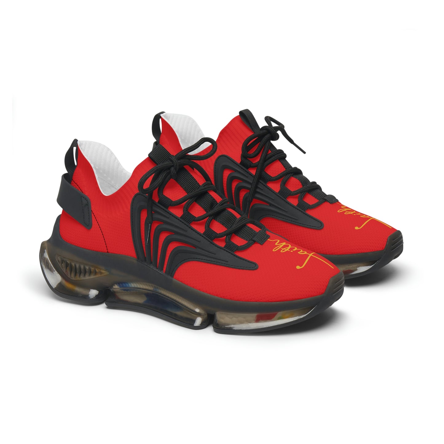 Faith Runner Sneakers (Red Black & Gold)