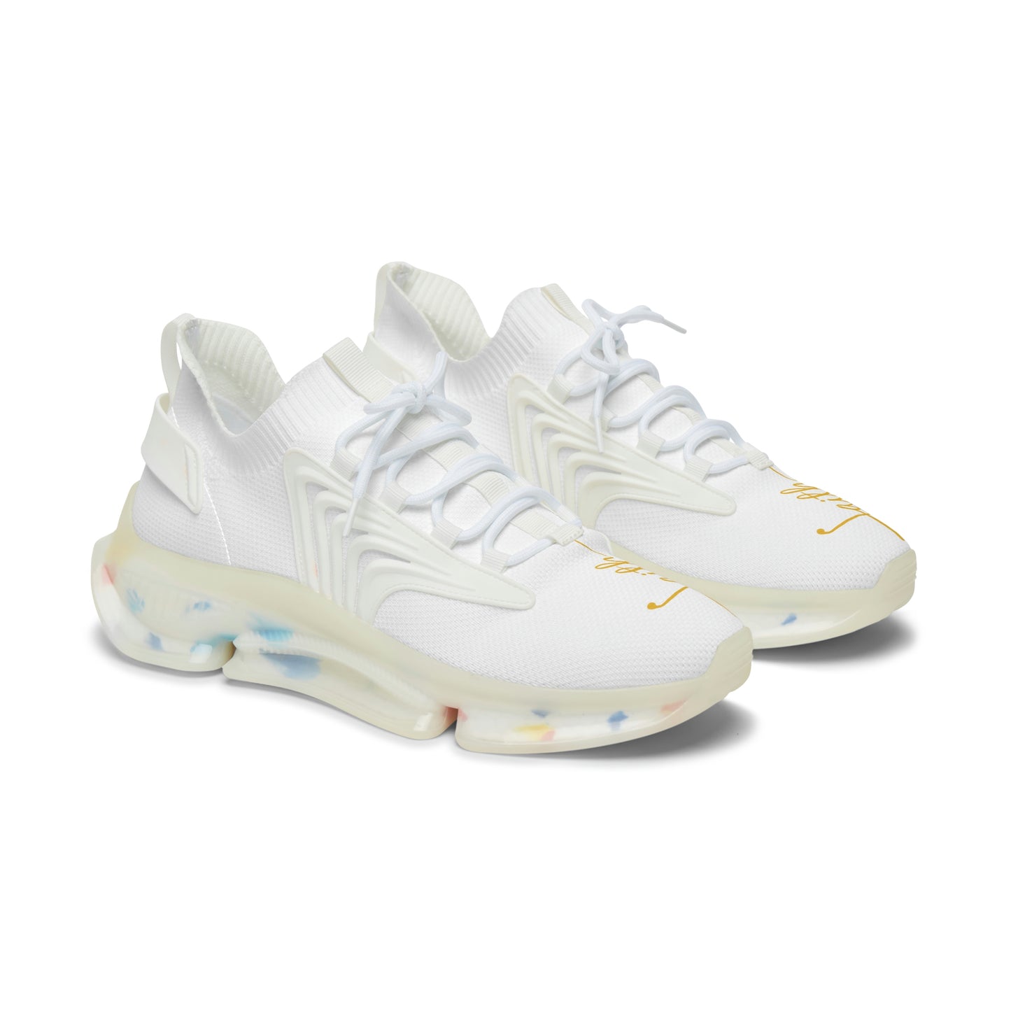 Faith Athletic Sneakers (White & Gold)