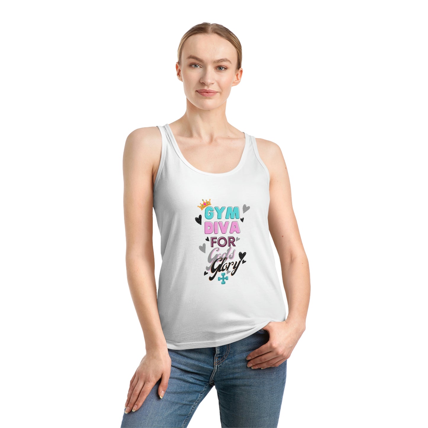 Gym Diva For God's Glory Athletic Tank Top