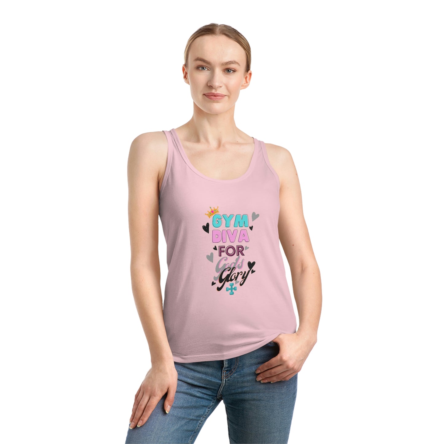 Gym Diva For God's Glory Athletic Tank Top