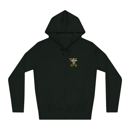 Fit 4 My Jesus Use Athletic Zip Hooded Jacket