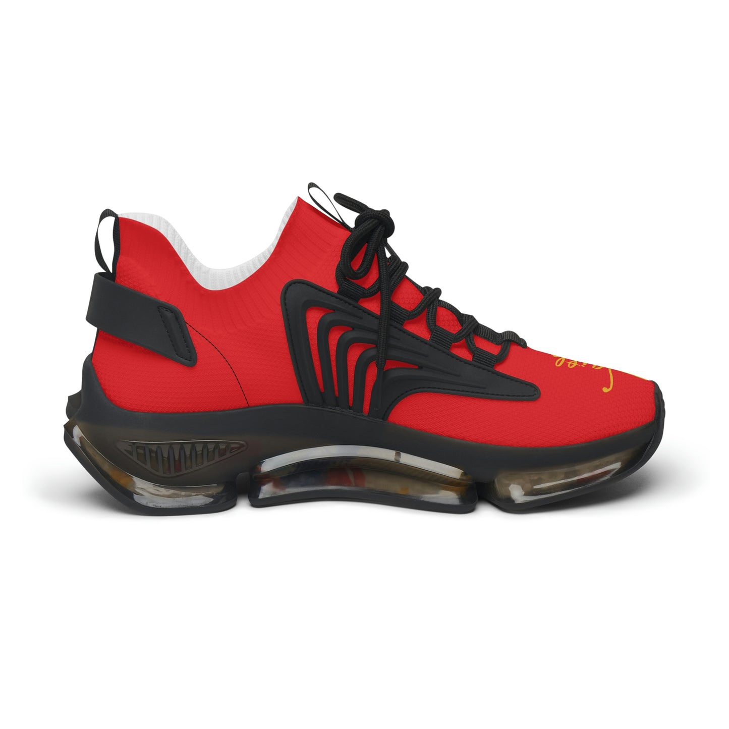 Faith Runner Sneakers (Red Black & Gold)