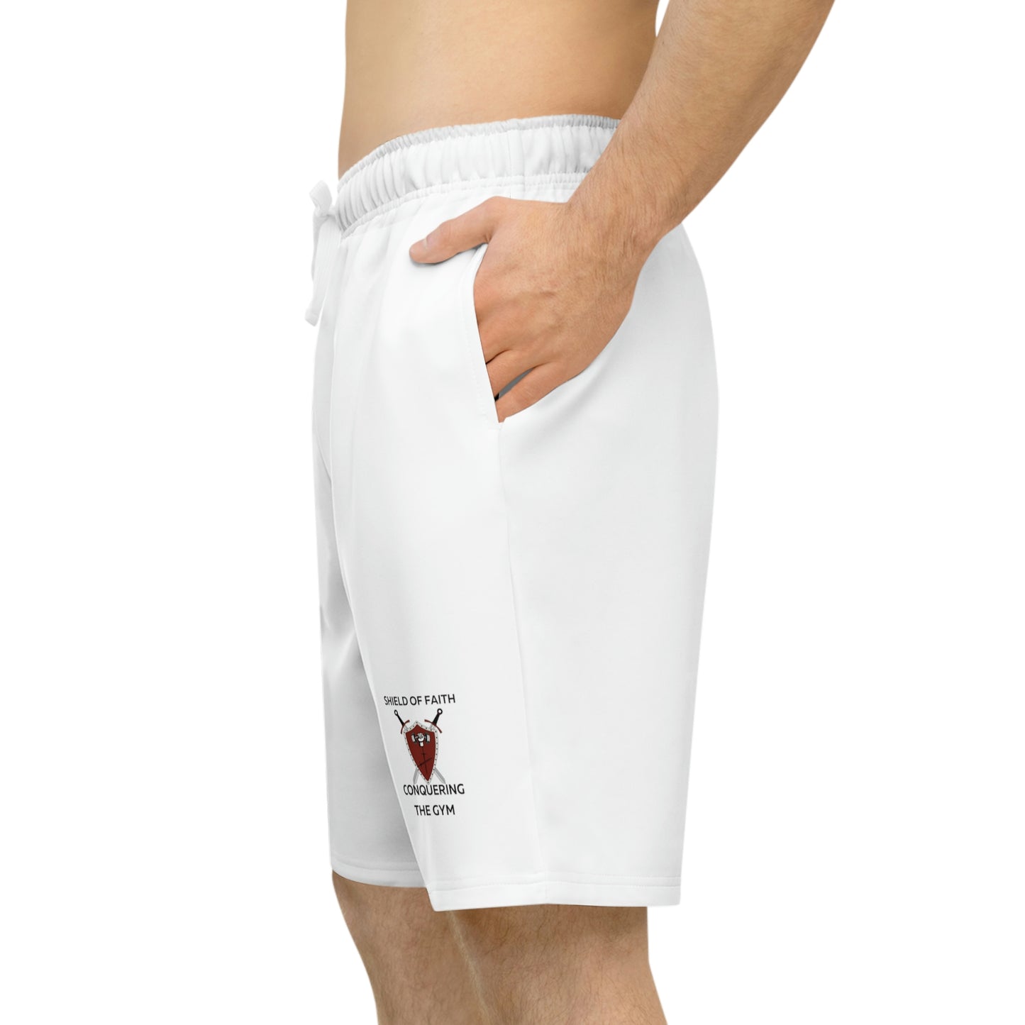 Men's Shield of Faith Athletic Long Shorts